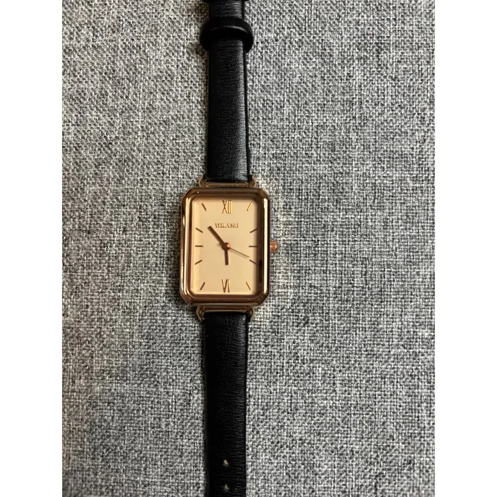 Yolako rose gold watch with black strap - in Great condition